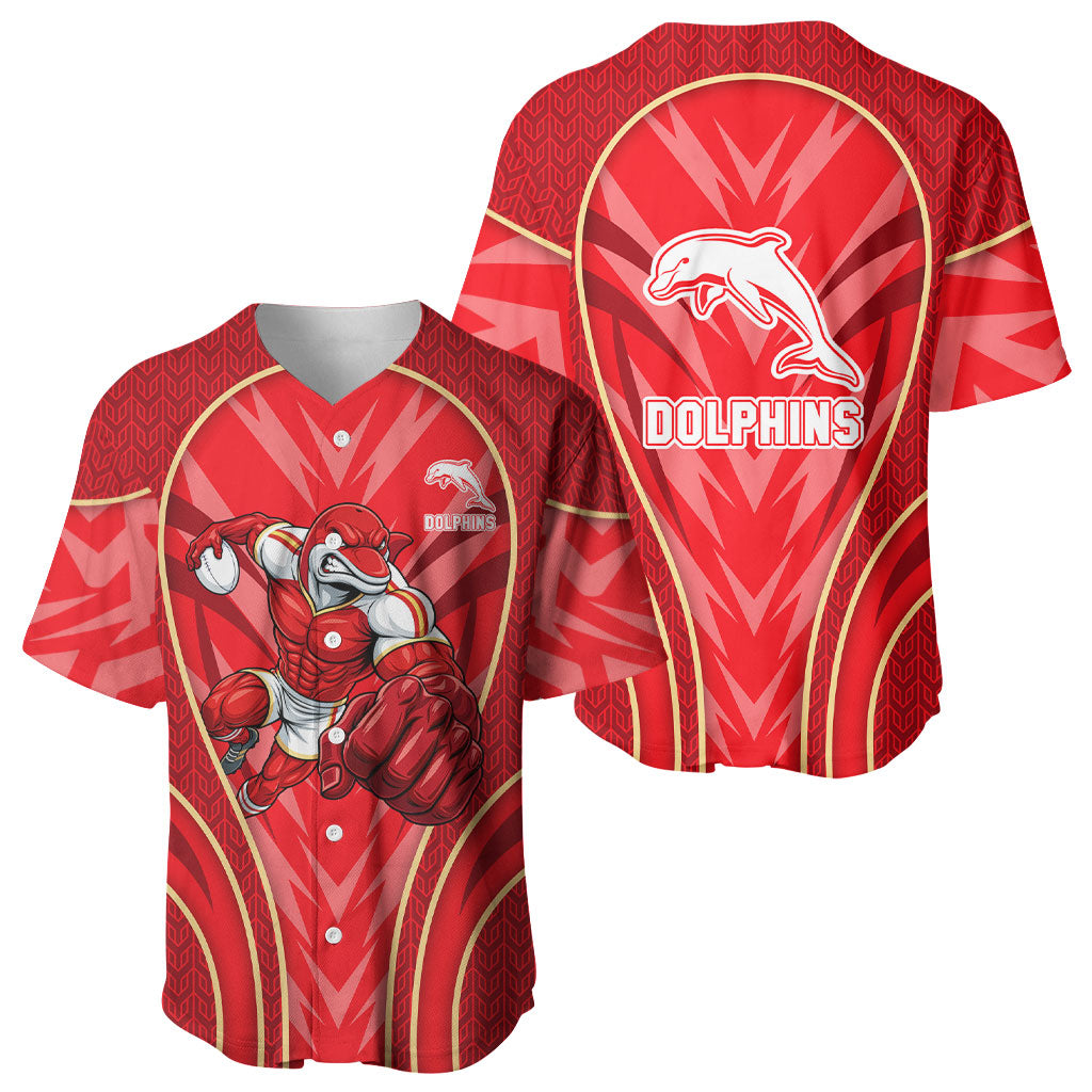Dolphins Rugby Mascot Baseball Jersey Australian Rugby Culture - Tribal Inspired Dolphin