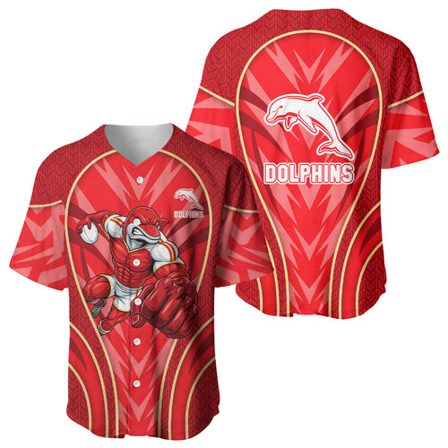 Dolphins Rugby Mascot Baseball Jersey Australian Rugby Culture - Tribal Inspired Dolphin
