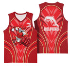 Dolphins Rugby Mascot Basketball Jersey Australian Rugby Culture - Tribal Inspired Dolphin