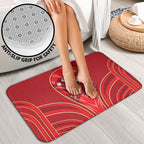 Dolphins Rugby Mascot Bathroom Set Australian Rugby Culture - Tribal Inspired Dolphin