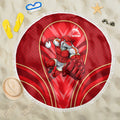 Dolphins Rugby Mascot Beach Blanket Australian Rugby Culture - Tribal Inspired Dolphin