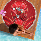 Dolphins Rugby Mascot Beach Blanket Australian Rugby Culture - Tribal Inspired Dolphin