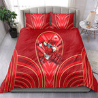 Dolphins Rugby Mascot Bedding Set Australian Rugby Culture - Tribal Inspired Dolphin