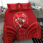 Dolphins Rugby Mascot Bedding Set Australian Rugby Culture - Tribal Inspired Dolphin