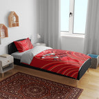 Dolphins Rugby Mascot Bedding Set Australian Rugby Culture - Tribal Inspired Dolphin