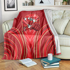 Dolphins Rugby Mascot Blanket Australian Rugby Culture - Tribal Inspired Dolphin