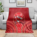 Dolphins Rugby Mascot Blanket Australian Rugby Culture - Tribal Inspired Dolphin
