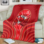 Dolphins Rugby Mascot Blanket Australian Rugby Culture - Tribal Inspired Dolphin