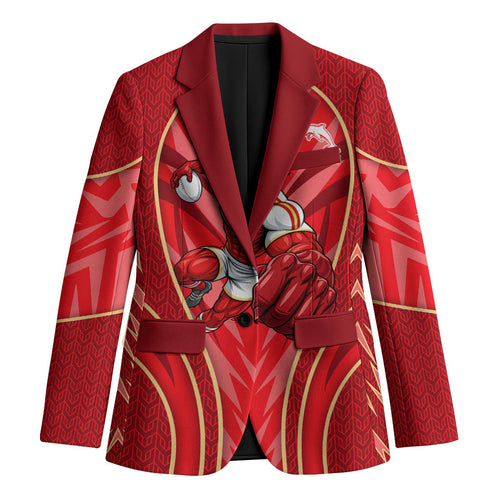 Dolphins Rugby Mascot Blazer Australian Rugby Culture - Tribal Inspired Dolphin