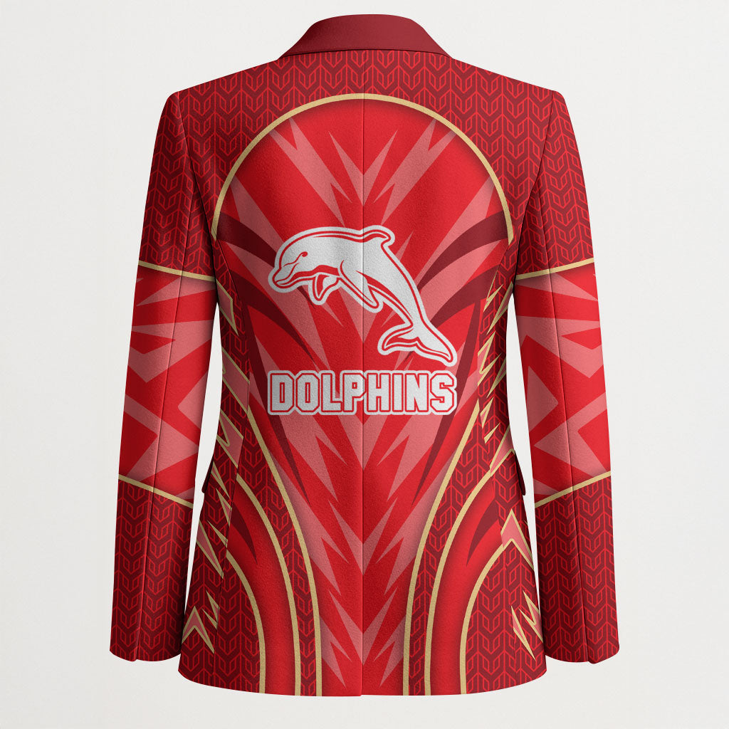 Dolphins Rugby Mascot Blazer Australian Rugby Culture - Tribal Inspired Dolphin
