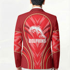 Dolphins Rugby Mascot Blazer Australian Rugby Culture - Tribal Inspired Dolphin