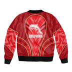 Dolphins Rugby Mascot Bomber Jacket Australian Rugby Culture - Tribal Inspired Dolphin