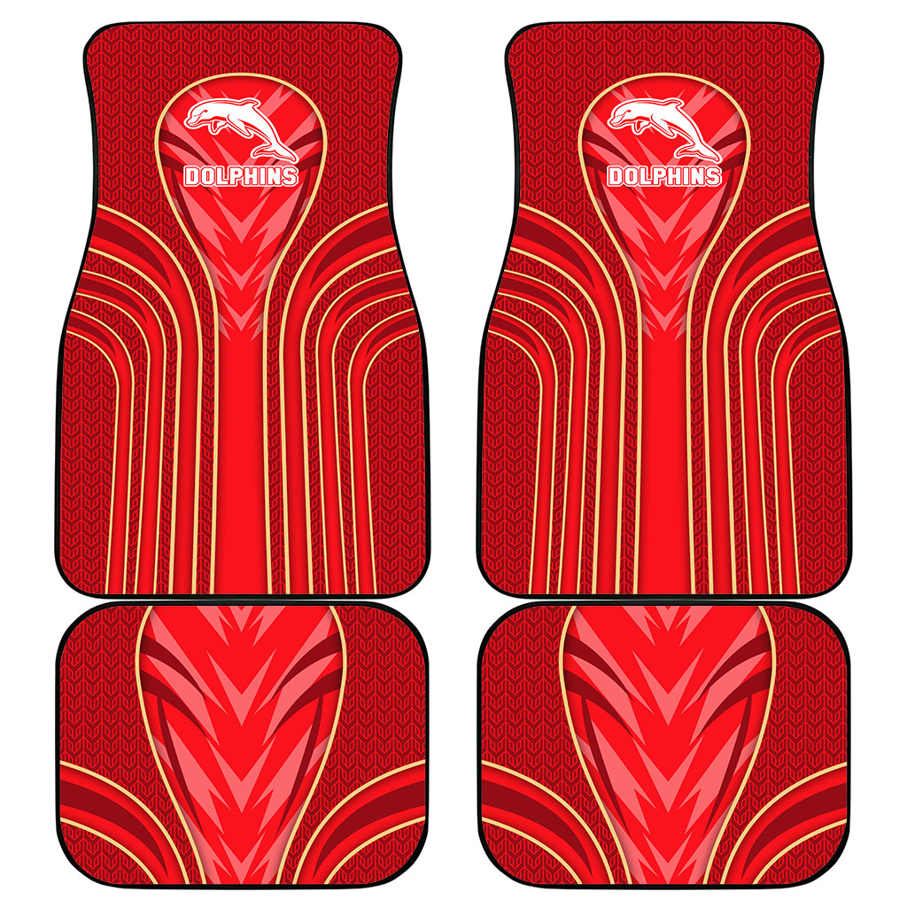 Dolphins Rugby Mascot Car Mats Australian Rugby Culture - Tribal Inspired Dolphin