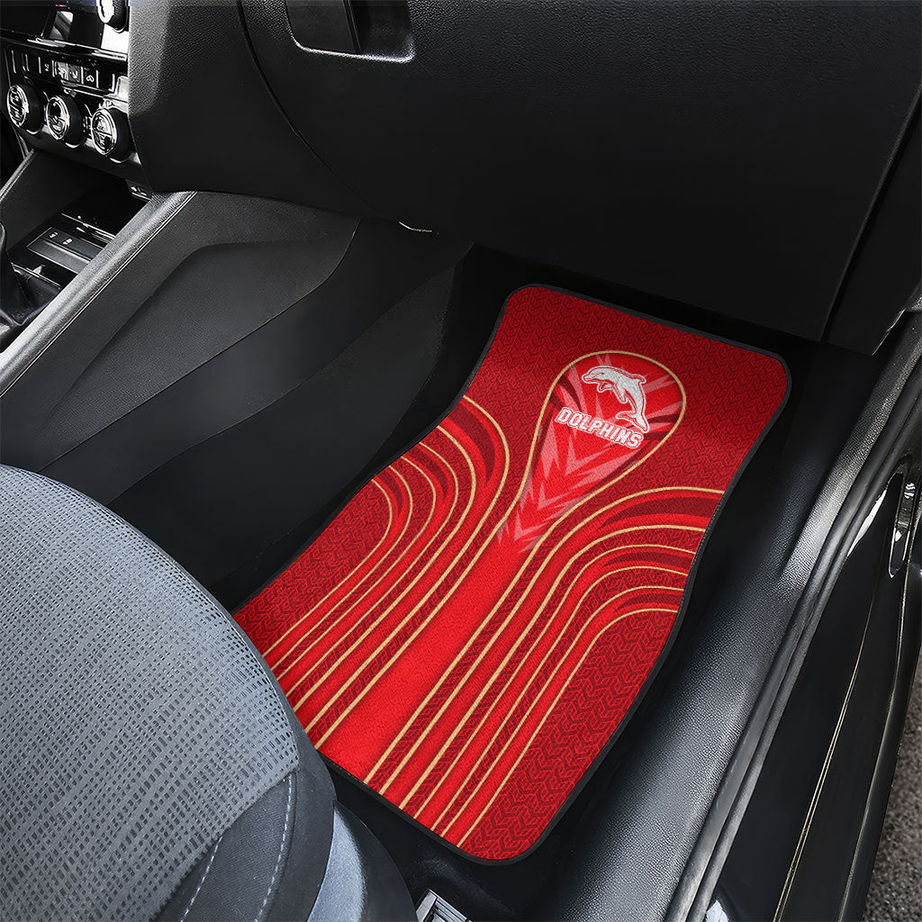 Dolphins Rugby Mascot Car Mats Australian Rugby Culture - Tribal Inspired Dolphin