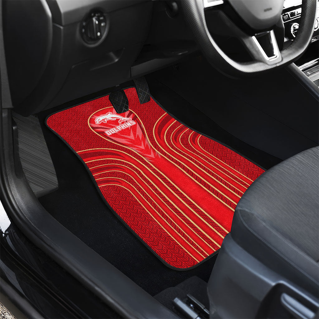 Dolphins Rugby Mascot Car Mats Australian Rugby Culture - Tribal Inspired Dolphin
