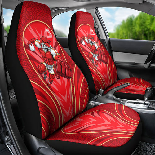 Dolphins Rugby Mascot Car Seat Cover Australian Rugby Culture - Tribal Inspired Dolphin
