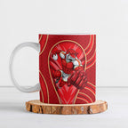 Dolphins Rugby Mascot Ceramic Mug Australian Rugby Culture - Tribal Inspired Dolphin
