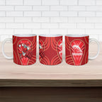 Dolphins Rugby Mascot Ceramic Mug Australian Rugby Culture - Tribal Inspired Dolphin