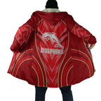Dolphins Rugby Mascot Cloak Australian Rugby Culture - Tribal Inspired Dolphin