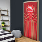 Dolphins Rugby Mascot Door Cover Australian Rugby Culture - Tribal Inspired Dolphin