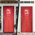 Dolphins Rugby Mascot Door Cover Australian Rugby Culture - Tribal Inspired Dolphin