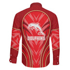 Dolphins Rugby Mascot Family Matching Tank Maxi Dress and Hawaiian Shirt Australian Rugby Culture - Tribal Inspired Dolphin
