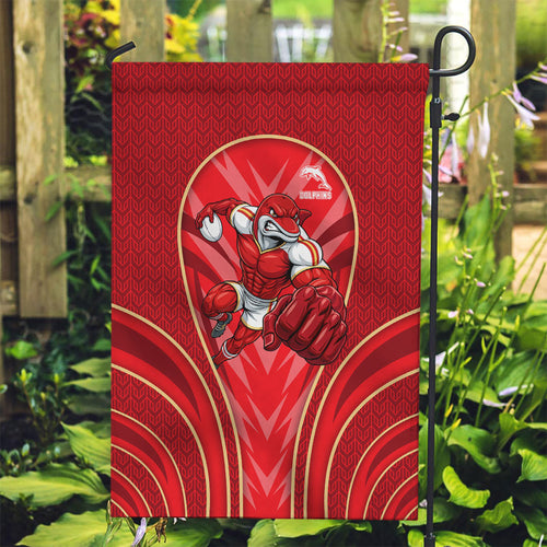 Dolphins Rugby Mascot Garden Flag Australian Rugby Culture - Tribal Inspired Dolphin