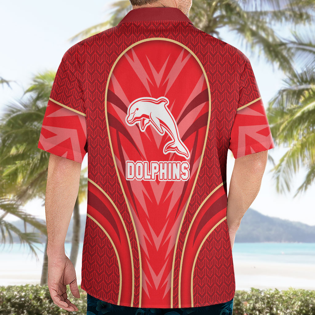 Dolphins Rugby Mascot Hawaiian Shirt Australian Rugby Culture - Tribal Inspired Dolphin