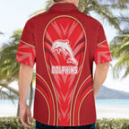 Dolphins Rugby Mascot Hawaiian Shirt Australian Rugby Culture - Tribal Inspired Dolphin