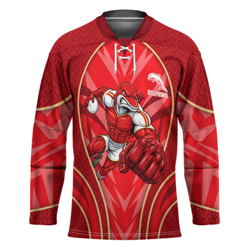 Dolphins Rugby Mascot Hockey Jersey Australian Rugby Culture - Tribal Inspired Dolphin