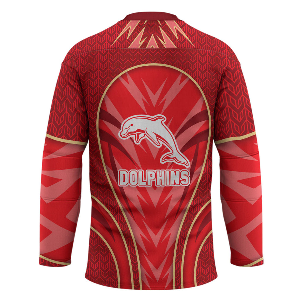 Dolphins Rugby Mascot Hockey Jersey Australian Rugby Culture - Tribal Inspired Dolphin