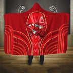 Dolphins Rugby Mascot Hooded Blanket Australian Rugby Culture - Tribal Inspired Dolphin