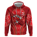 Dolphins Rugby Mascot Hoodie Australian Rugby Culture - Tribal Inspired Dolphin