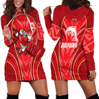 Dolphins Rugby Mascot Hoodie Dress Australian Rugby Culture - Tribal Inspired Dolphin