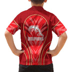 Dolphins Rugby Mascot Kid Hawaiian Shirt Australian Rugby Culture - Tribal Inspired Dolphin