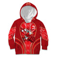 Dolphins Rugby Mascot Kid Hoodie Australian Rugby Culture - Tribal Inspired Dolphin