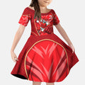 Dolphins Rugby Mascot Kid Short Sleeve Dress Australian Rugby Culture - Tribal Inspired Dolphin