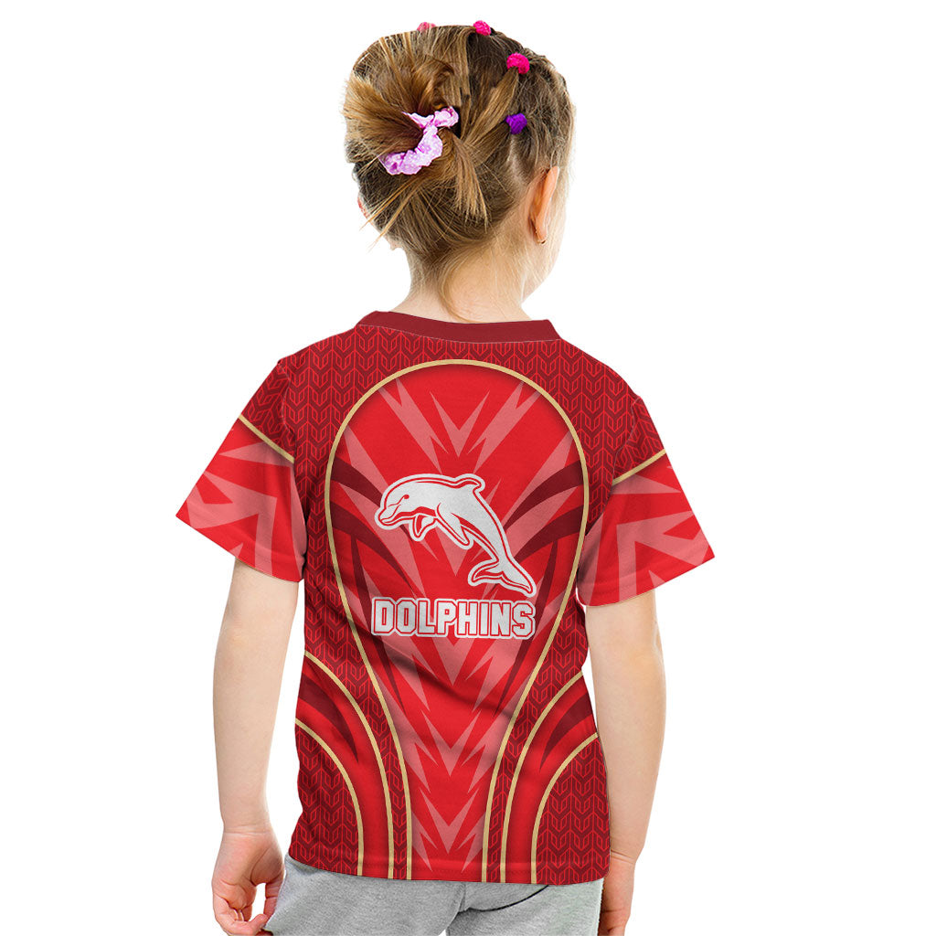 Dolphins Rugby Mascot Kid T Shirt Australian Rugby Culture - Tribal Inspired Dolphin