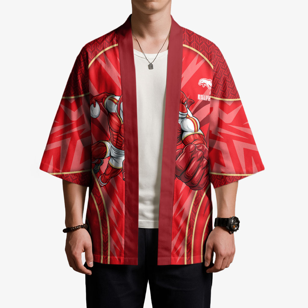 Dolphins Rugby Mascot Kimono Australian Rugby Culture - Tribal Inspired Dolphin