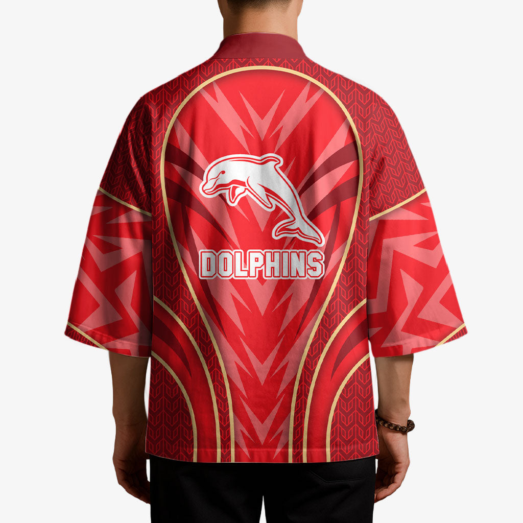 Dolphins Rugby Mascot Kimono Australian Rugby Culture - Tribal Inspired Dolphin