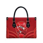 Dolphins Rugby Mascot Leather Bag Australian Rugby Culture - Tribal Inspired Dolphin