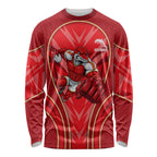 Dolphins Rugby Mascot Long Sleeve Shirt Australian Rugby Culture - Tribal Inspired Dolphin