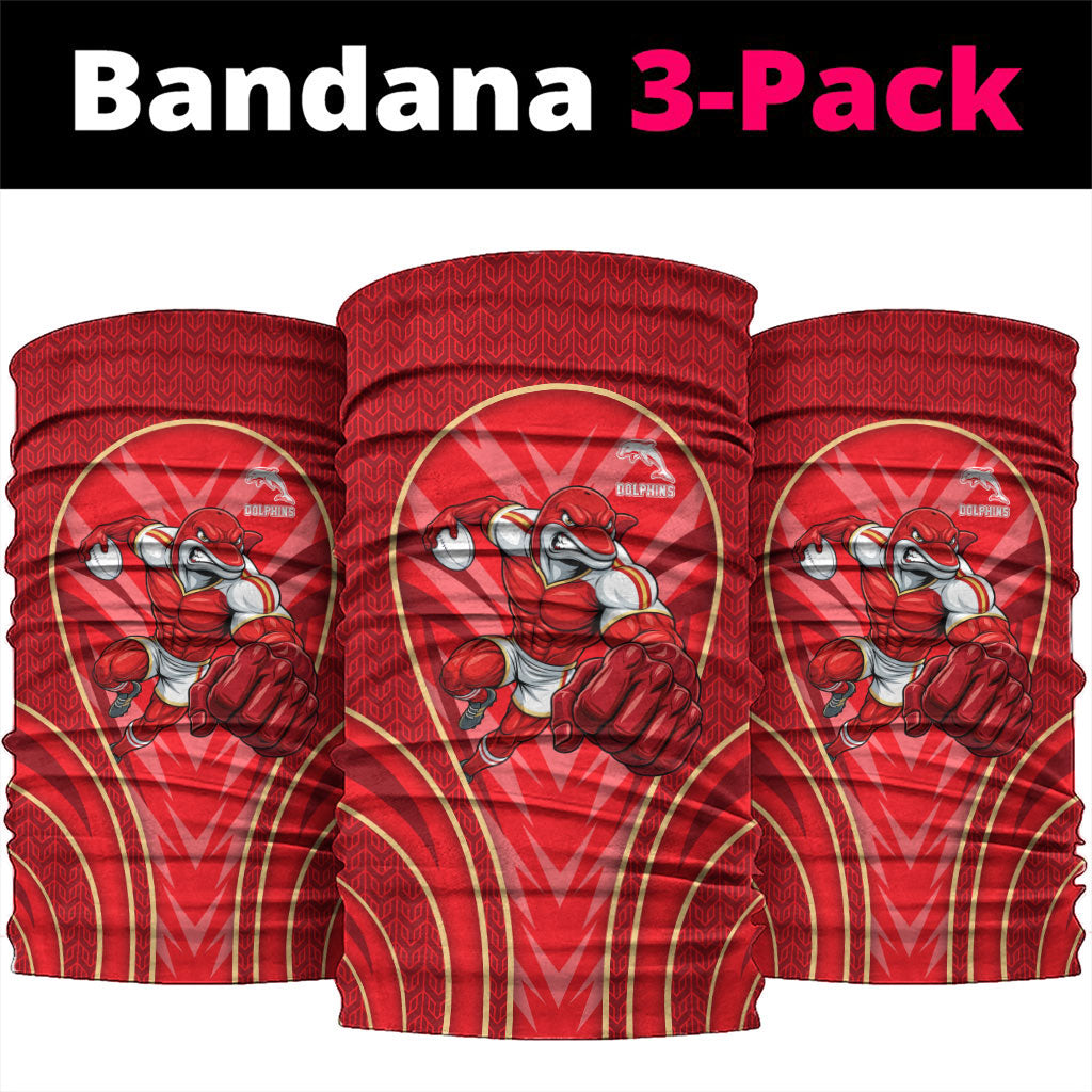 Dolphins Rugby Mascot Neck Gaiter Australian Rugby Culture - Tribal Inspired Dolphin