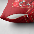 Dolphins Rugby Mascot Pillow Cover Australian Rugby Culture - Tribal Inspired Dolphin