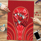 Dolphins Rugby Mascot Puzzle Australian Rugby Culture - Tribal Inspired Dolphin
