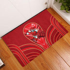 Dolphins Rugby Mascot Rubber Doormat Australian Rugby Culture - Tribal Inspired Dolphin