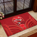 Dolphins Rugby Mascot Rubber Doormat Australian Rugby Culture - Tribal Inspired Dolphin