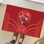 Dolphins Rugby Mascot Rubber Doormat Australian Rugby Culture - Tribal Inspired Dolphin