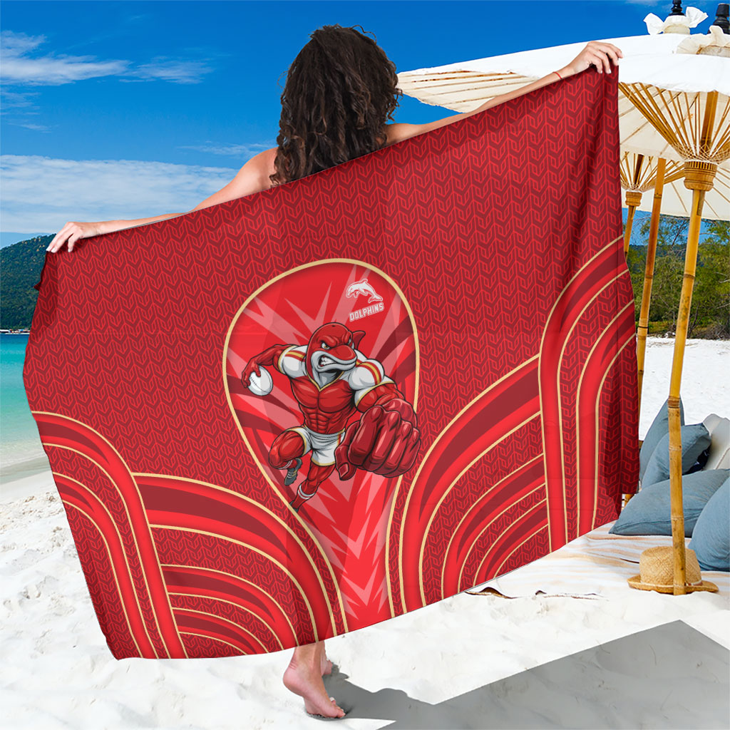 Dolphins Rugby Mascot Sarong Australian Rugby Culture - Tribal Inspired Dolphin