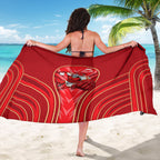 Dolphins Rugby Mascot Sarong Australian Rugby Culture - Tribal Inspired Dolphin